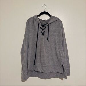 PINK Victoria's Secret | Gray Lace-Up Hoodie
